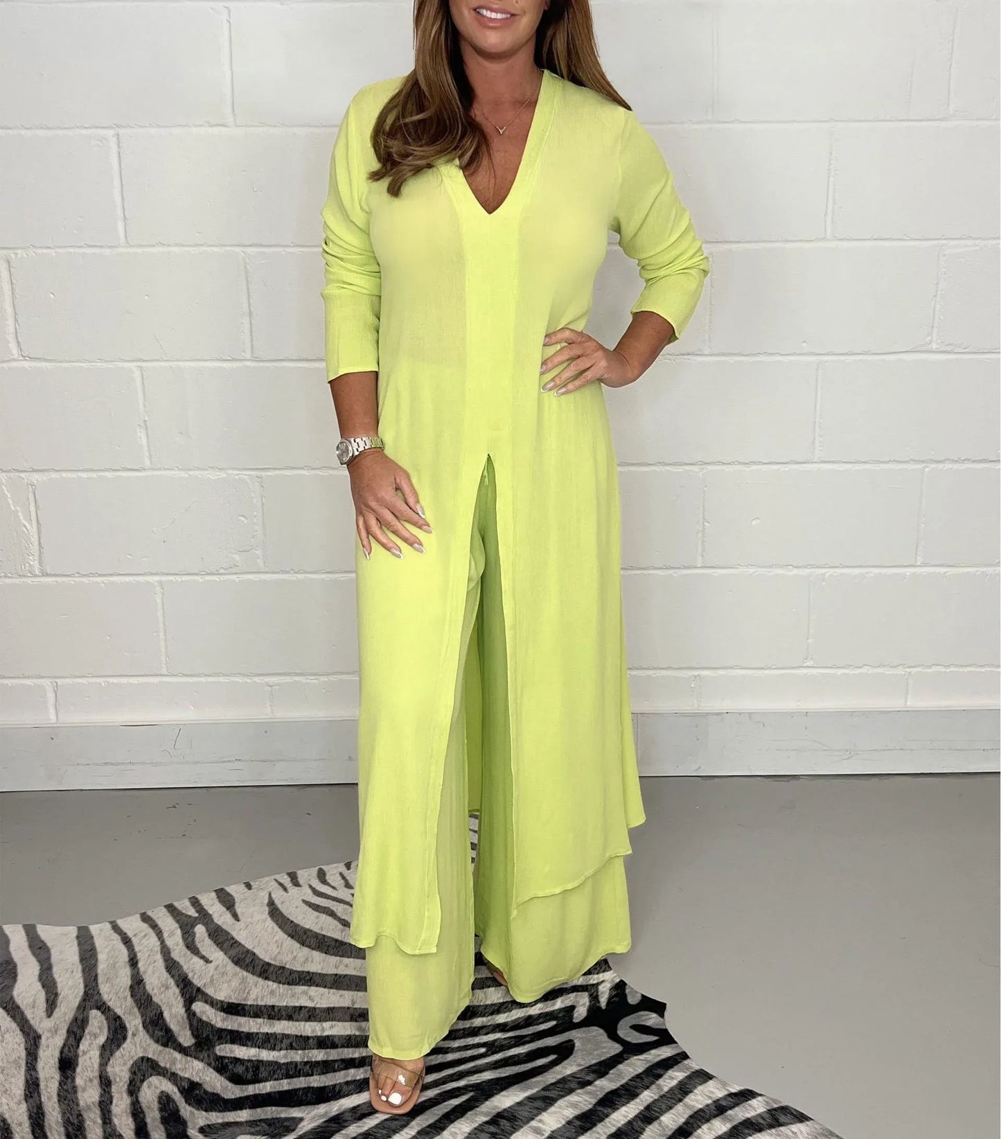 Davina | Chique Lange Jumpsuit met V-hals