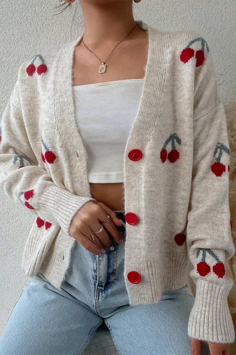 Evelyn | Dames patchwork v-hals trui