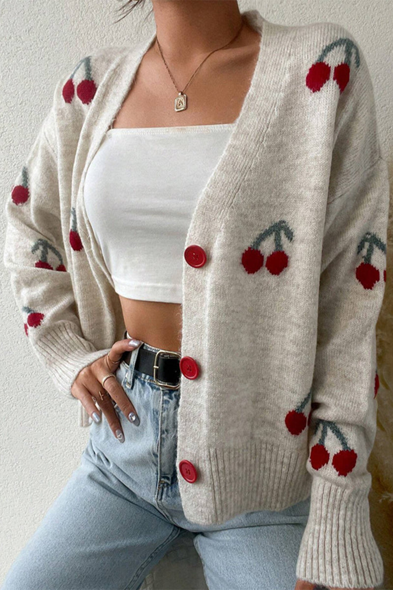 Evelyn | Dames patchwork v-hals trui