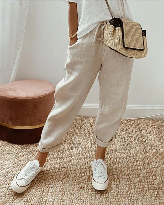 Cecilia | Casual Broek met Trekkoord