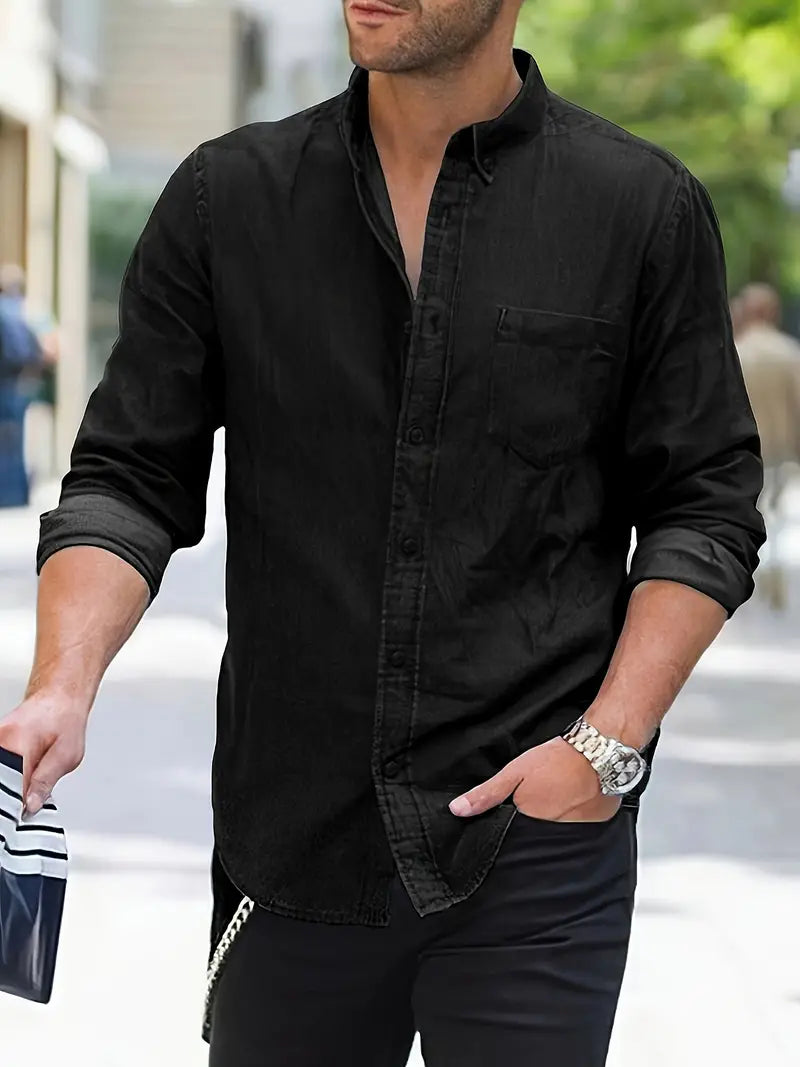 Damien | Stijlvol Casual Overhemd Met Knopen