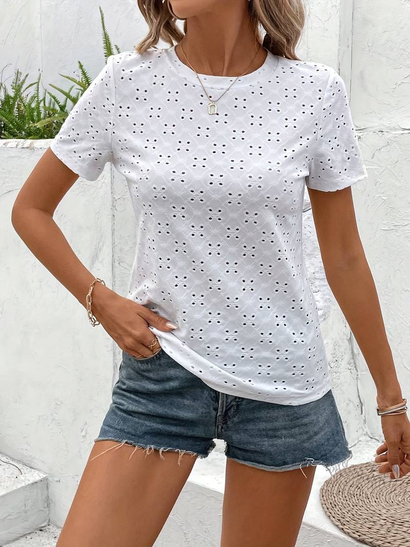 Poppy | Damesblouse met Korte Mouwen