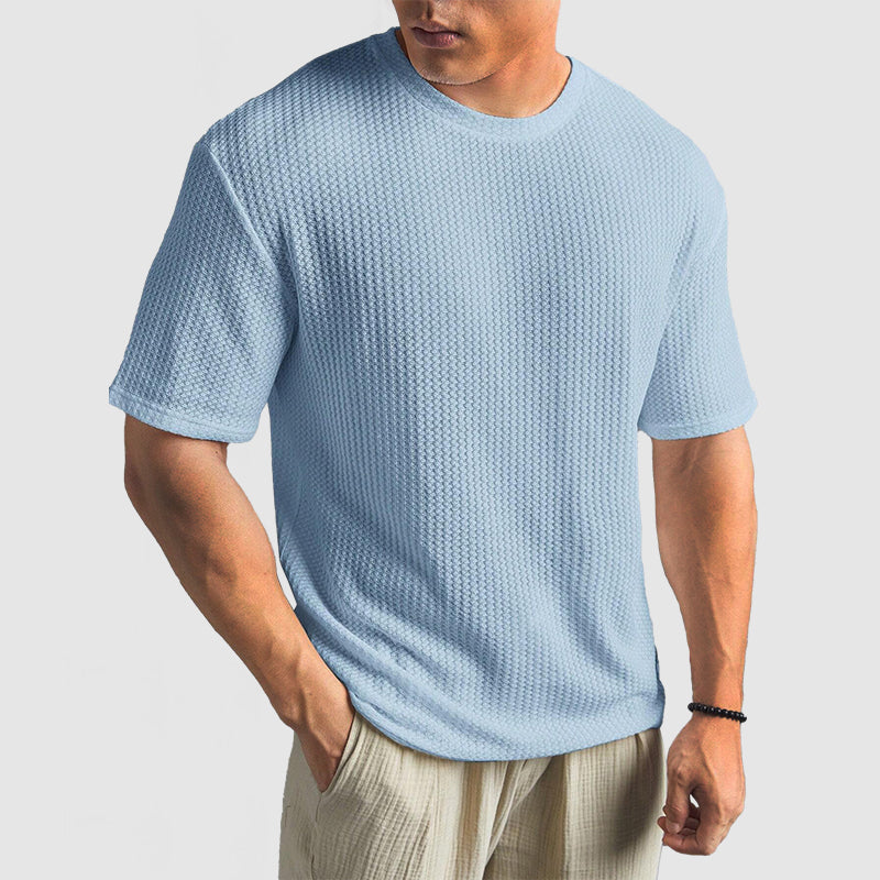 Alex | Stijlvolle Wafelgebreide Shirt