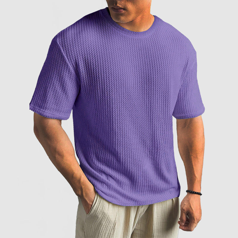 Alex | Stijlvolle Wafelgebreide Shirt