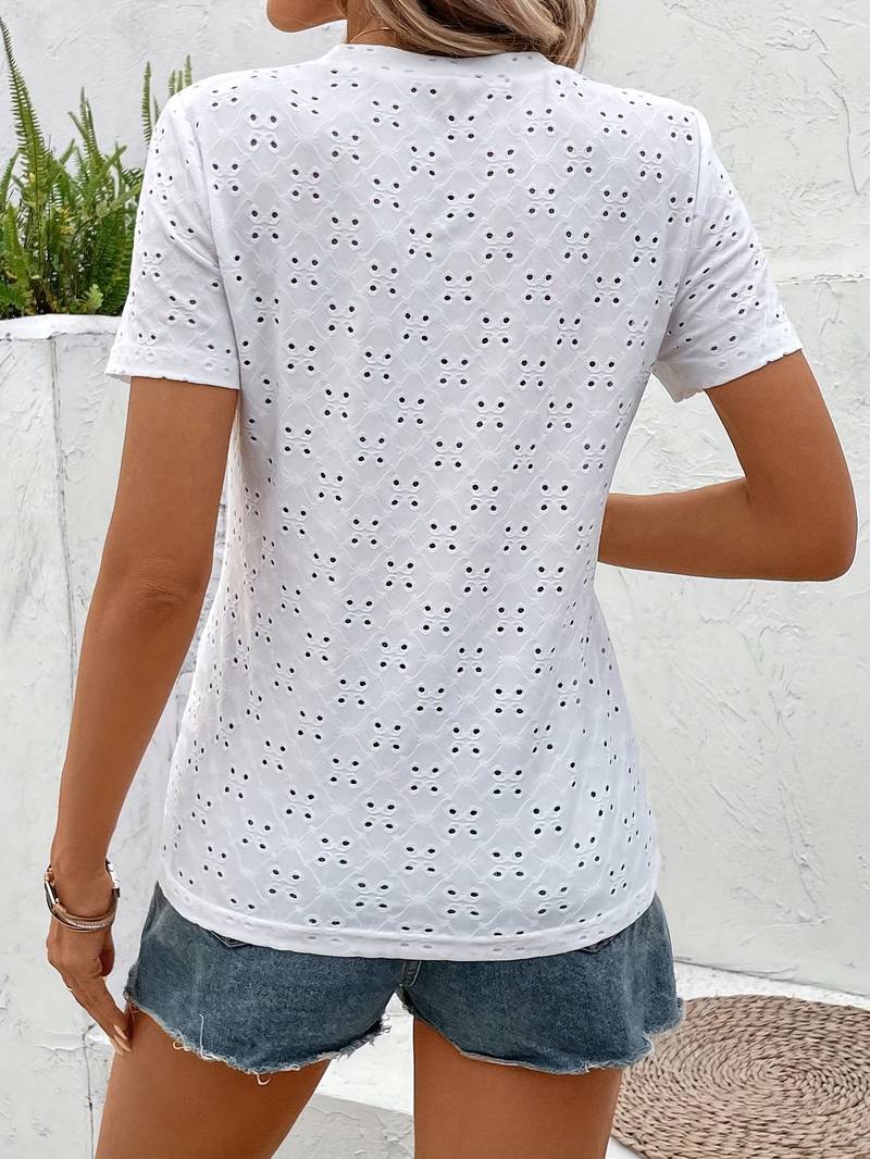 Poppy | Damesblouse met Korte Mouwen