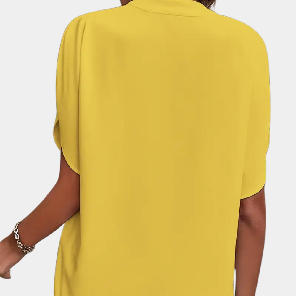 Aiva | Dames zomerblouse met korte mouw
