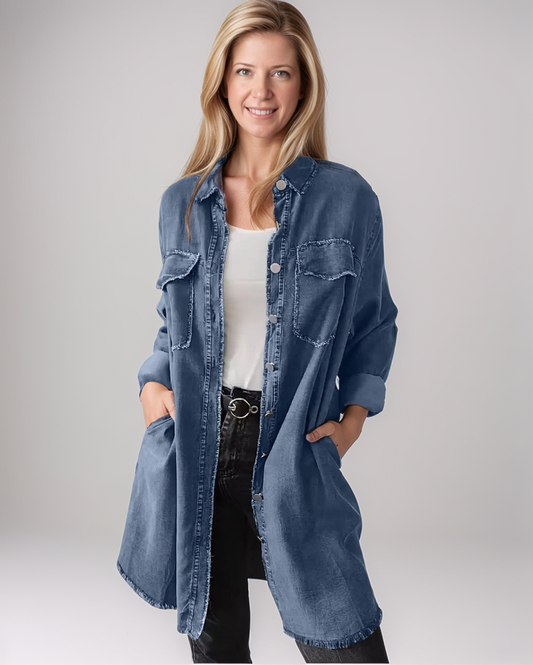 Danielle | Women's Spring Fall Casual Oversized Denim Jacket