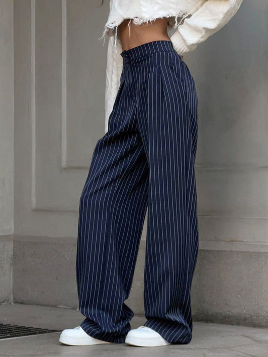 Isla | Chic Striped Wide Leg Pants