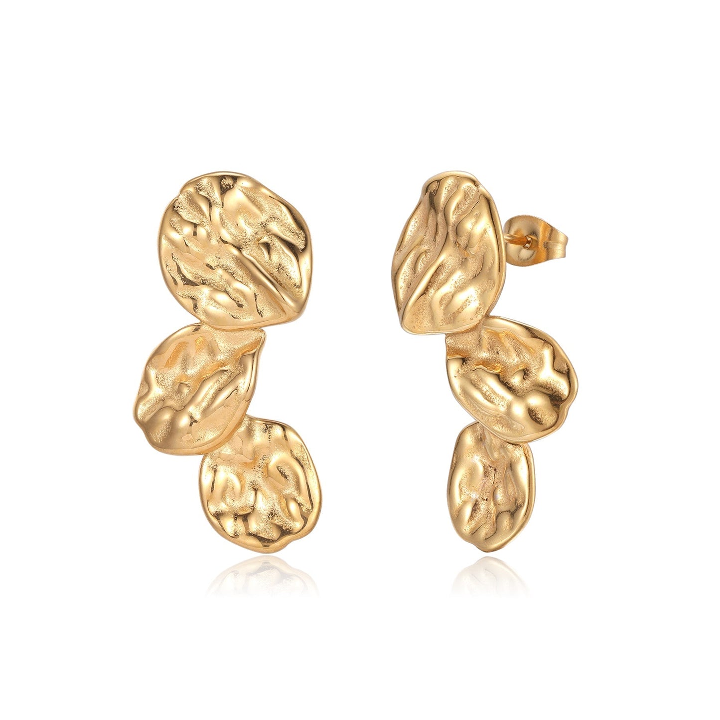 Caroline | Stijlvolle Gouden Oorbellen met Hanger