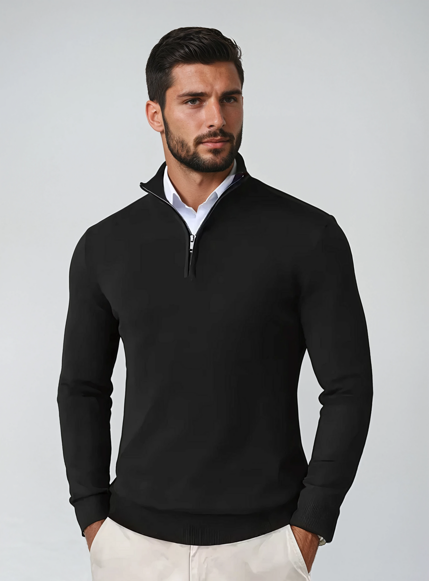 Premium | Heren pullover met rits