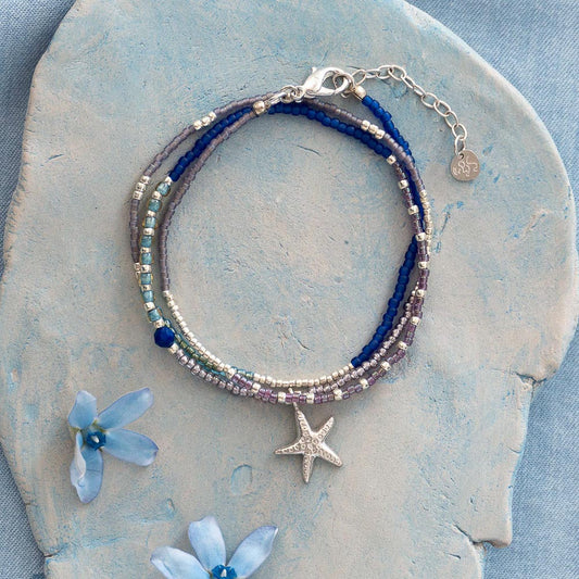 Maya | Layered Silver Star Necklace