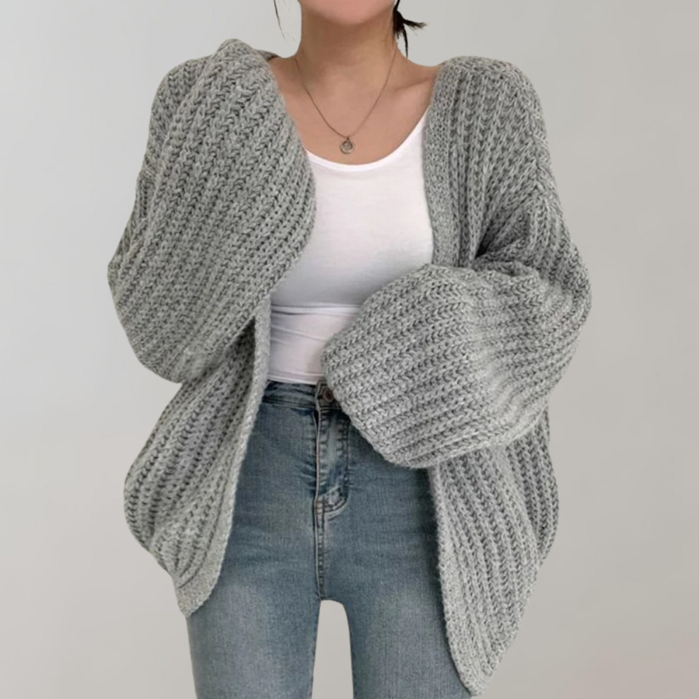 Melanie | Zachte Chunky Gebreide Cardigan