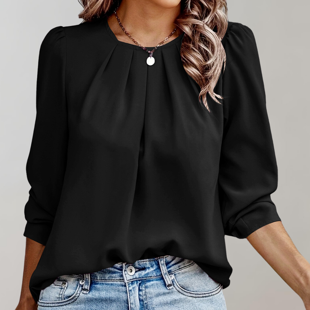 Brittany | Damesblouse met pofmouwen
