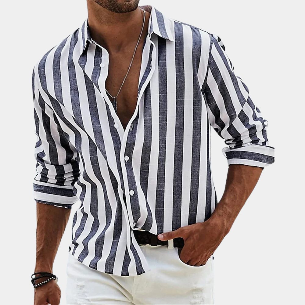 Alex | Casual overhemd met knoopsluiting voor heren