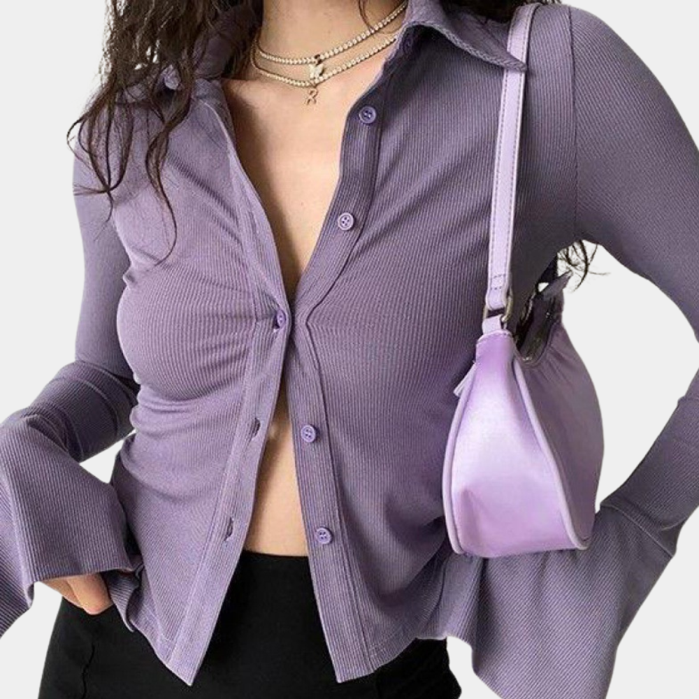 Esme | Elegant Summer Blouse with Long Sleeves for Women