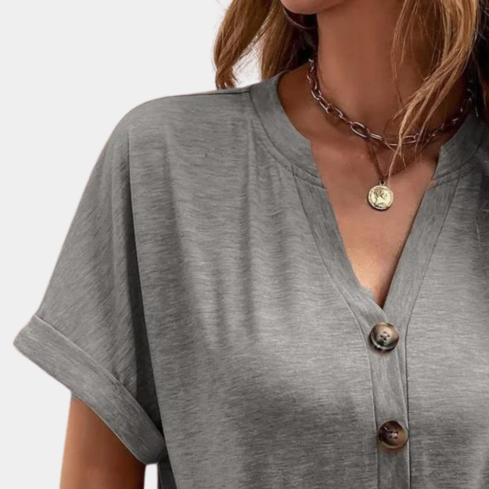 Clementine | Luchtige Zomer V-Hals Top