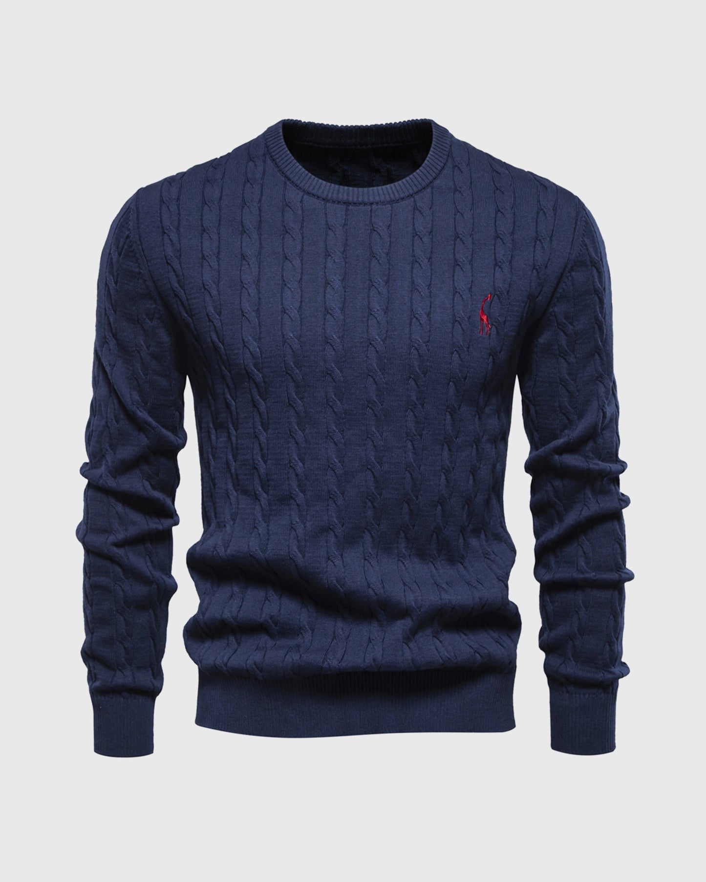 Icoon | Heren kabeltrui regular fit