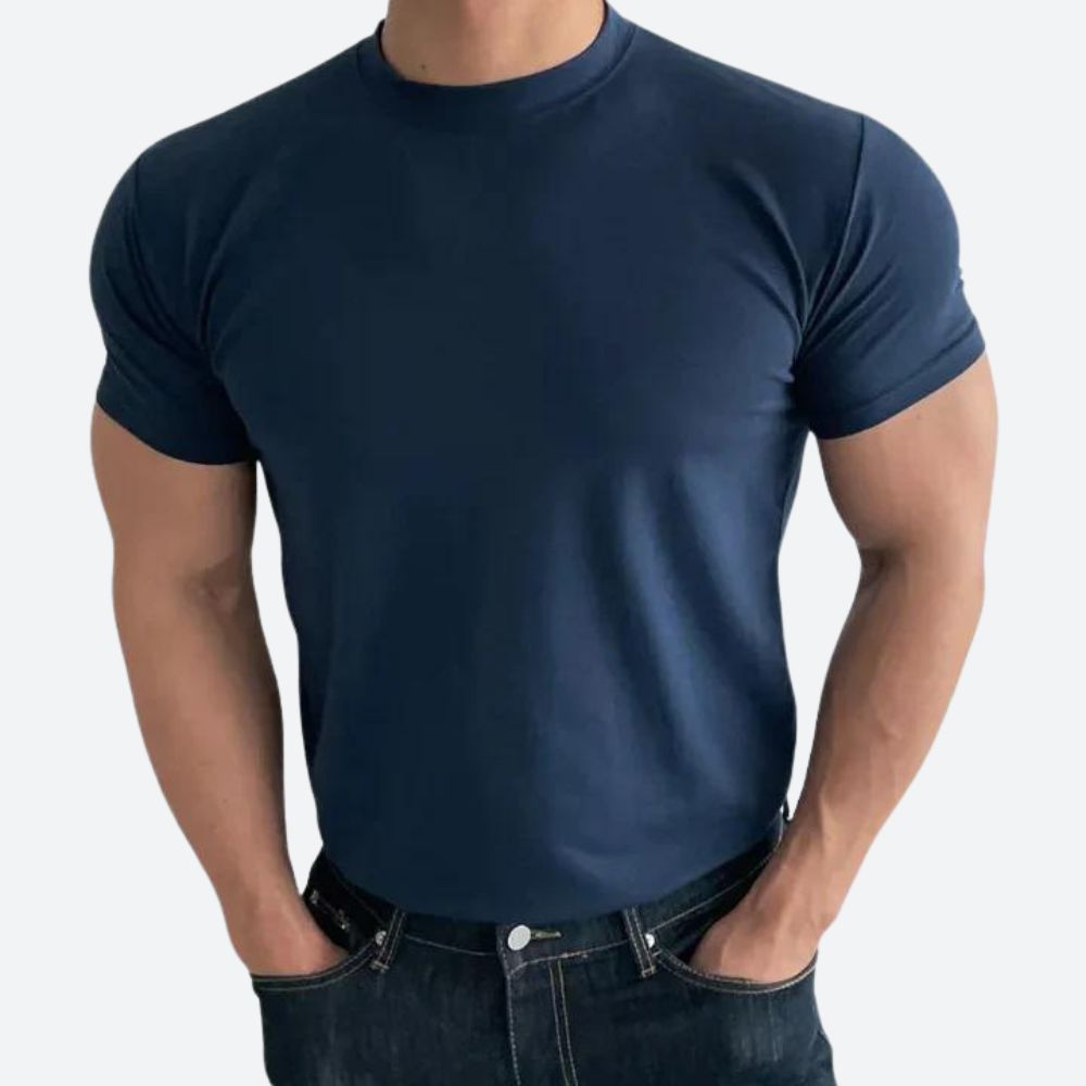 Niels | Getailleerd Shirt met Ronde Hals