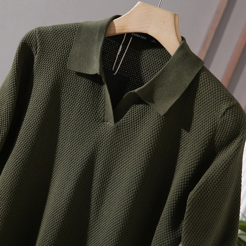 Icoon | Stijlvolle Gestructureerde Poloshirt