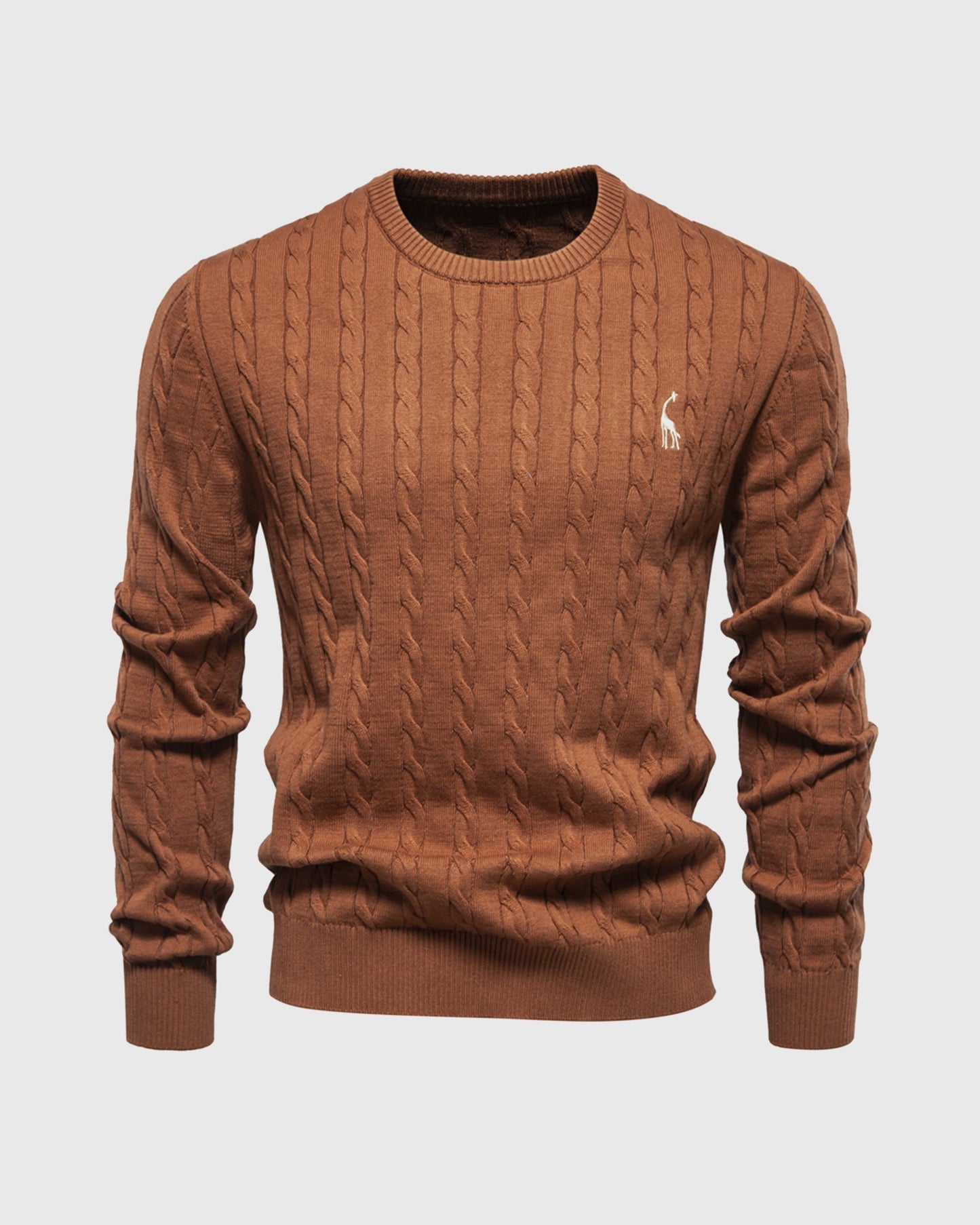 Icoon | Heren kabeltrui regular fit