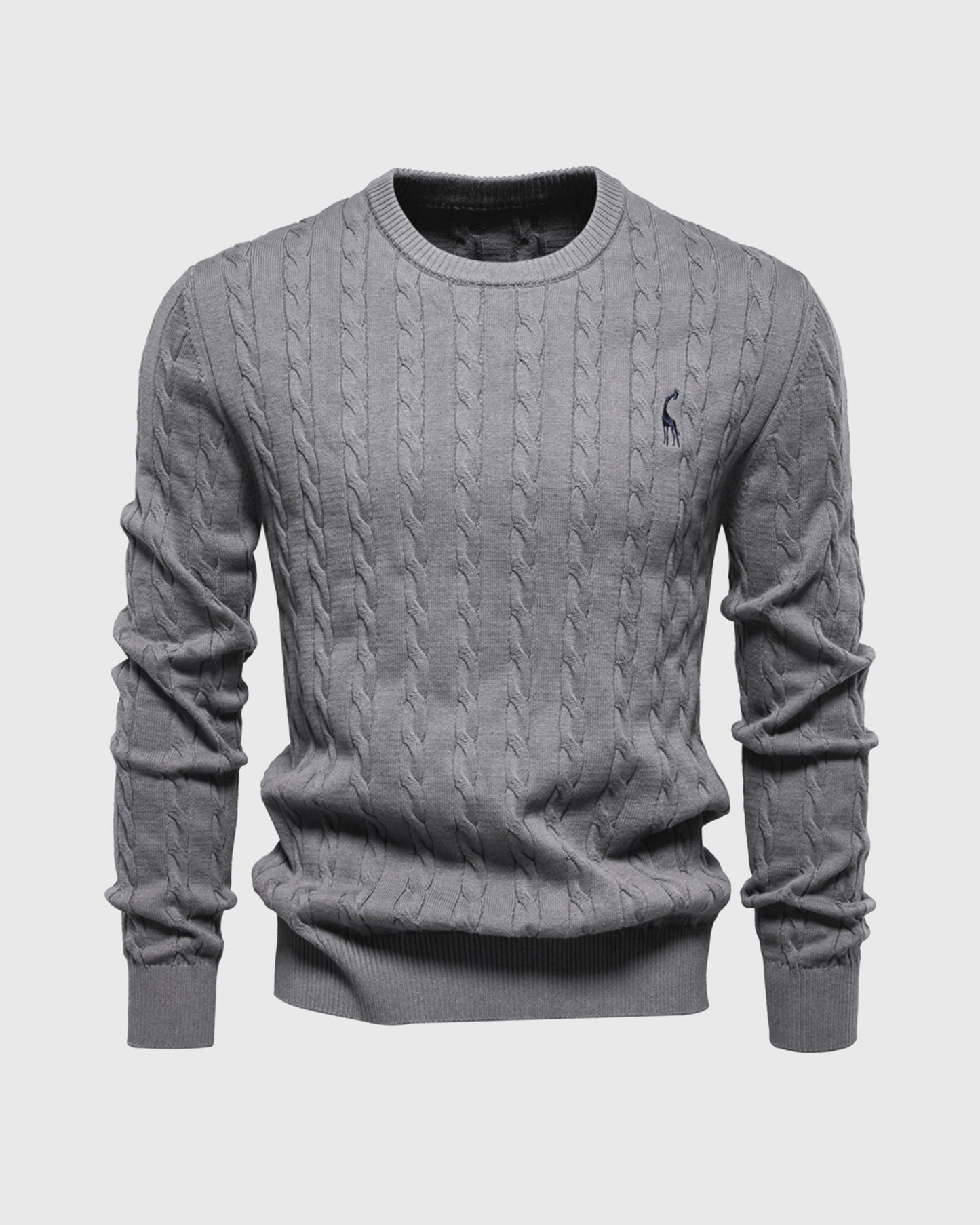 Icoon | Heren kabeltrui regular fit