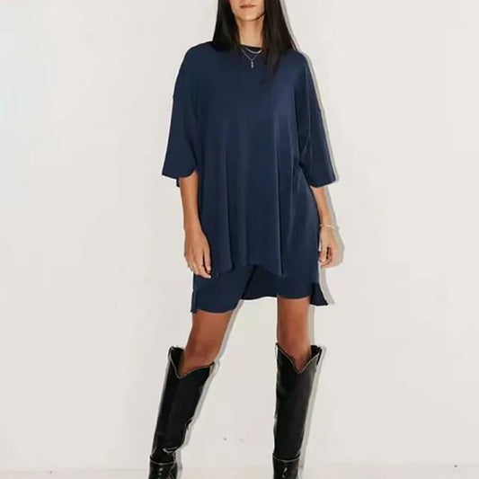 Alicia | Oversized Tunic & Shorts Set