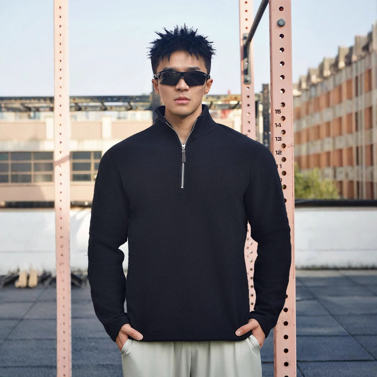 Icoon | Heren fleece pullover rits