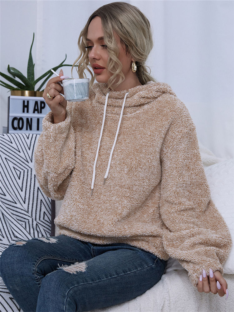 Juliana | Sherpa Hooded Fleece Sweater