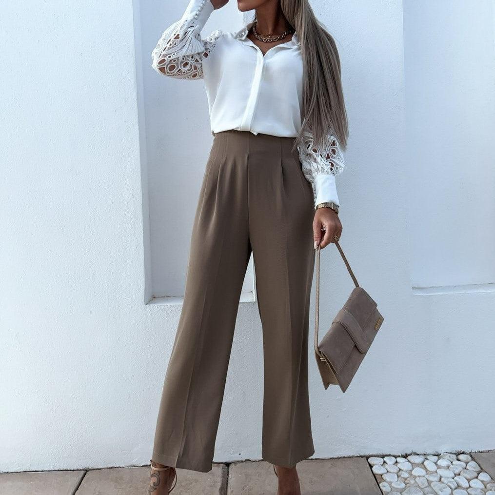 Jocelyn | Elegante Blouse met Kantmouwen