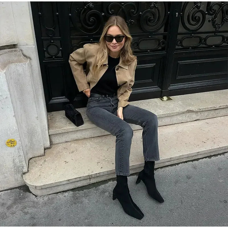 Alicia | Korte Stijlvolle Jas Dames