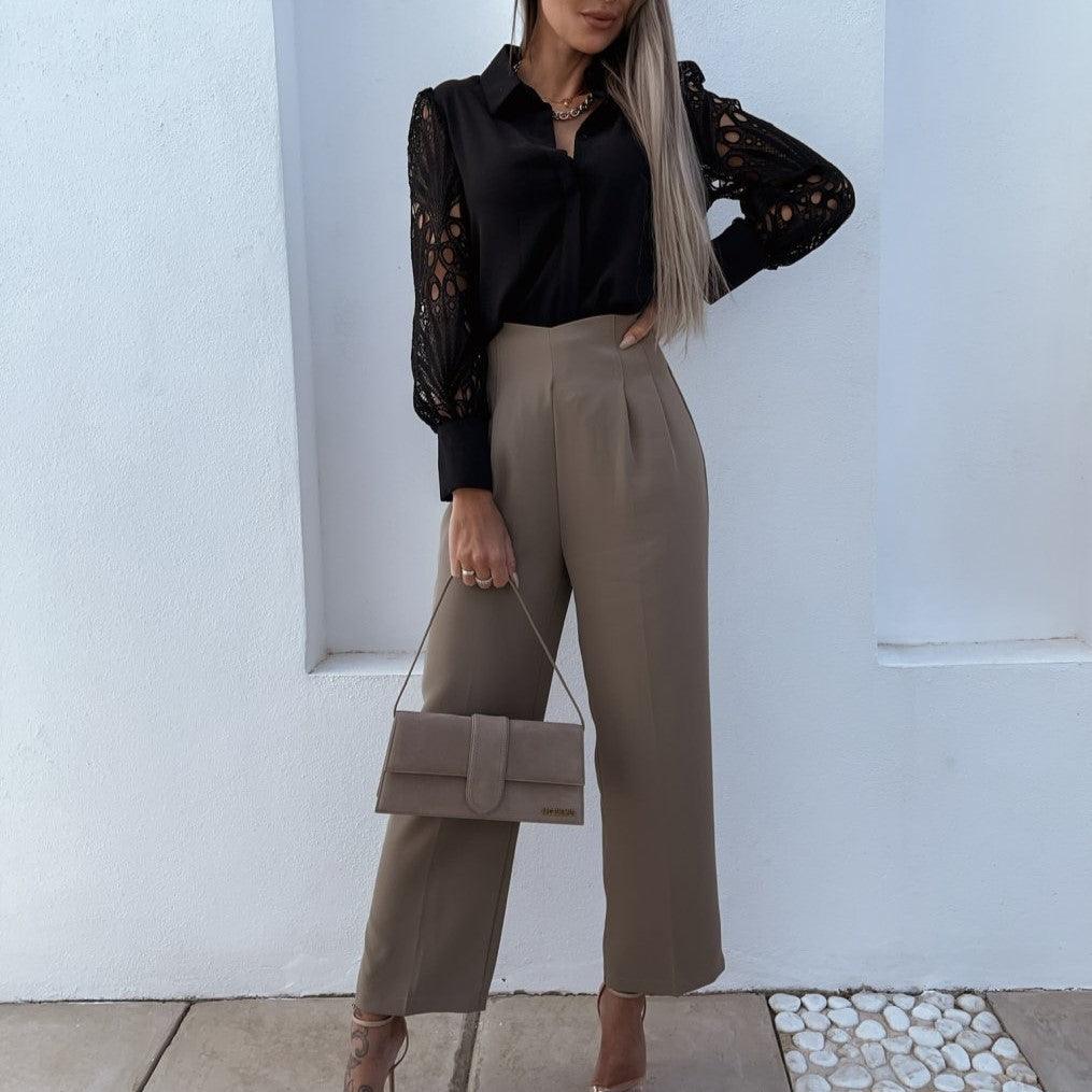 Jocelyn | Elegante Blouse met Kantmouwen