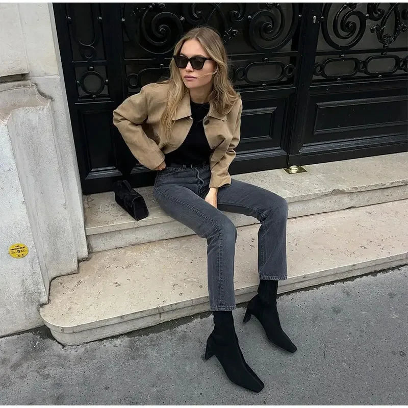 Alicia | Korte Stijlvolle Jas Dames