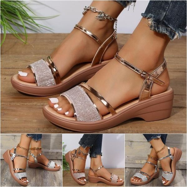 Lucy | Stijlvolle Comfortabele Gespsandalen