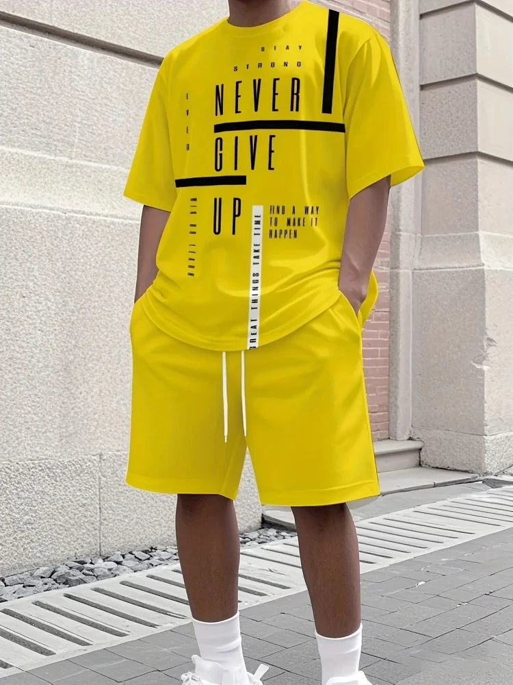 Eli | Stijlvolle Bedrukte T-shirt & Shorts Set