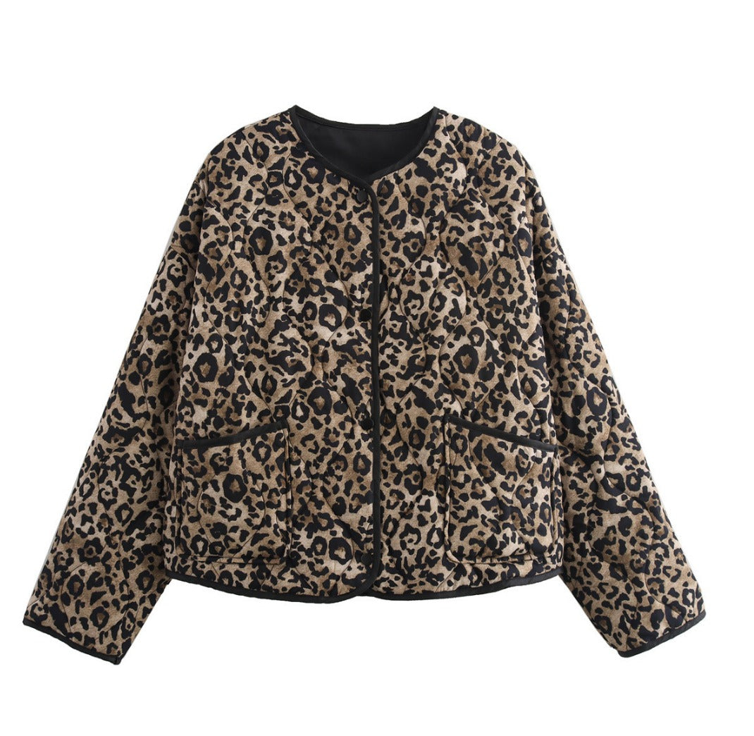 Phoebe | Dames jas met luipaardprint