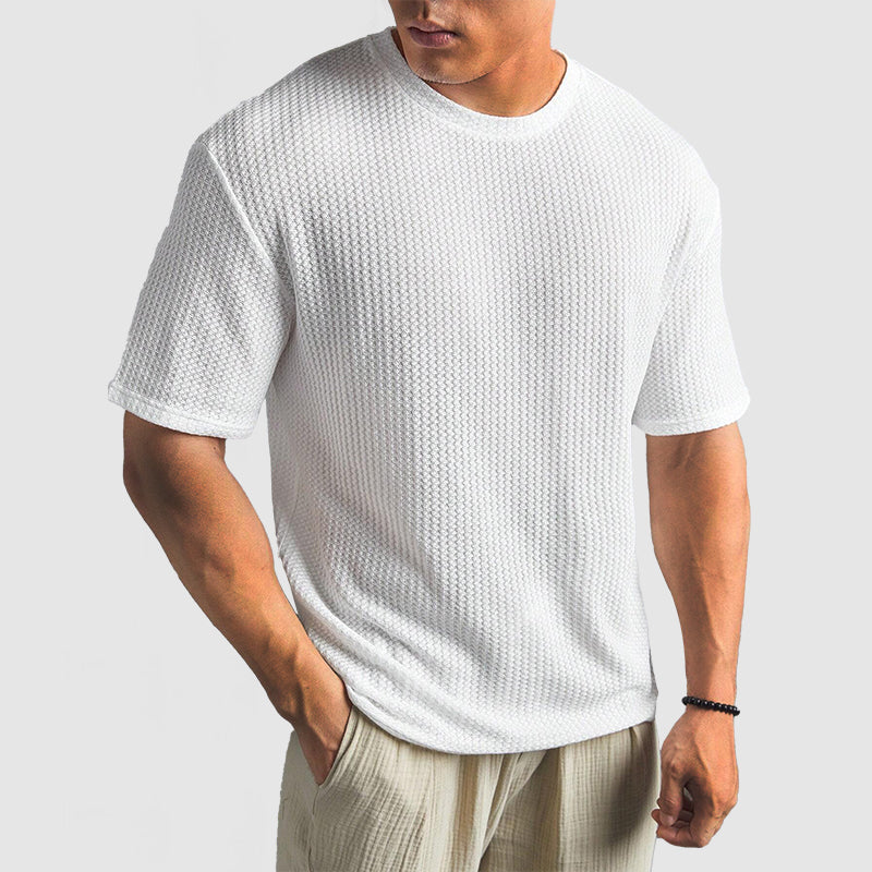 Alex | Stijlvolle Wafelgebreide Shirt