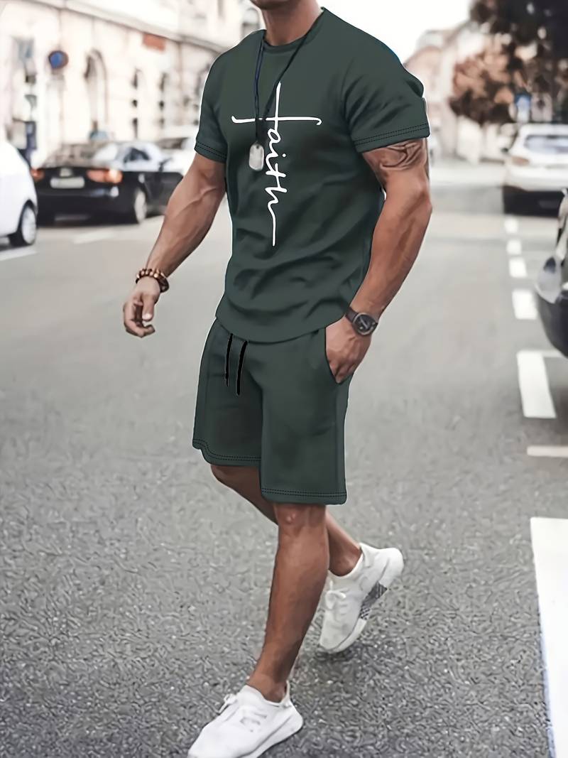 Edwin | Casual Bedrukt Fitness Lounge Set