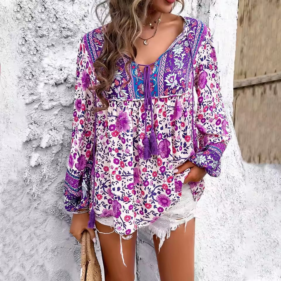 Laila | Chique Boho Zomerblouse voor Dames
