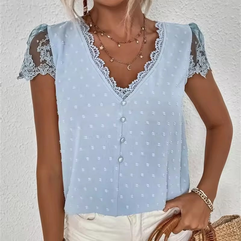 Addison | Elegante Zomerblouse met V-hals