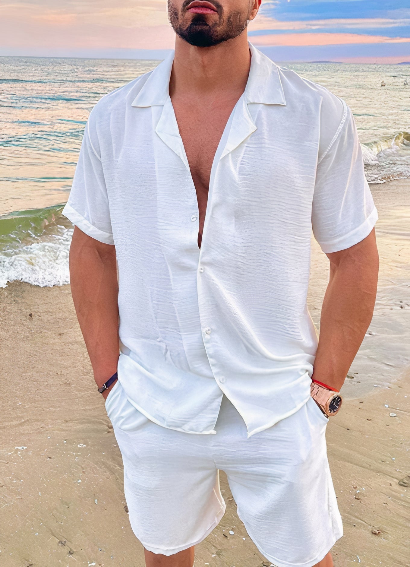 Aaron | Casual Lichtgewicht Zomer Overhemd Set