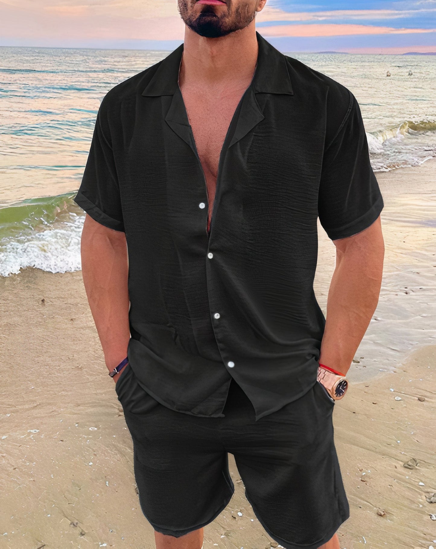 Aaron | Casual Lichtgewicht Zomer Overhemd Set