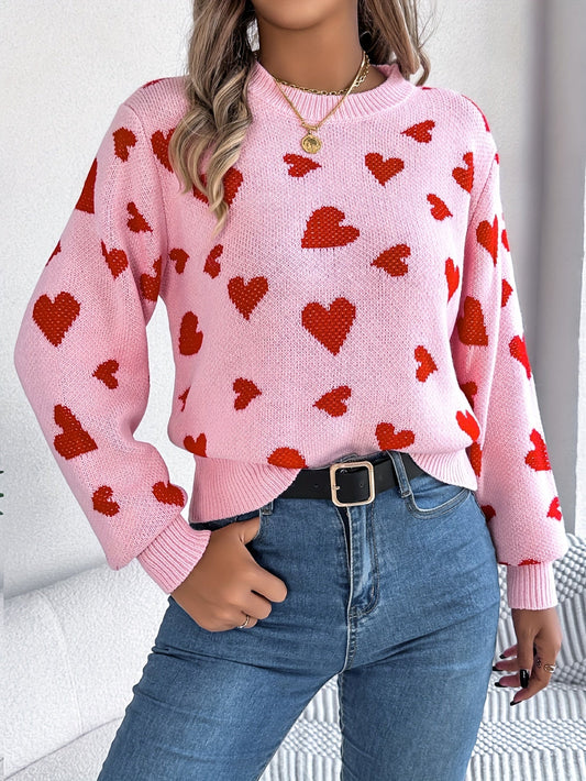Jenna | Elegant Sweater with Heart Print