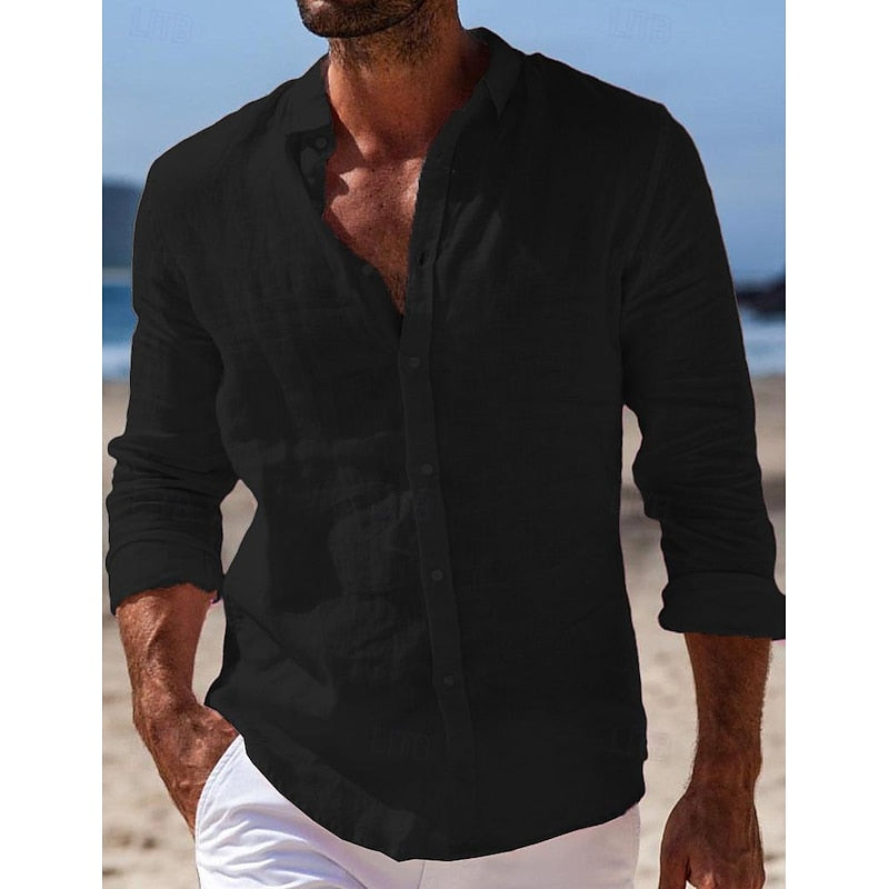 Kingston | Casual Heren Linnen Overhemd