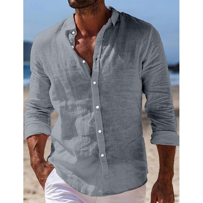 Kingston | Casual Heren Linnen Overhemd