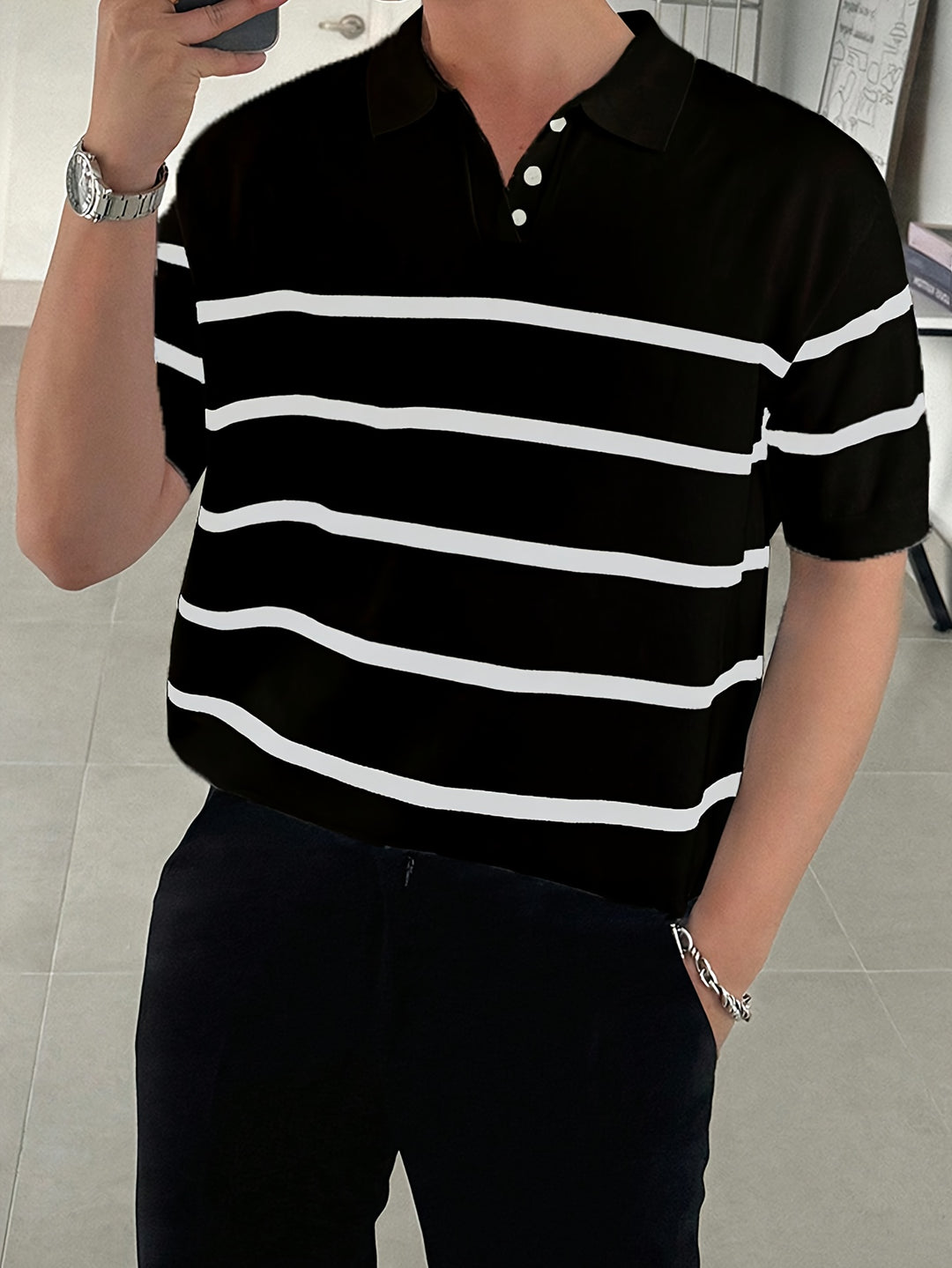 Robert | Klassiek gestreept poloshirt