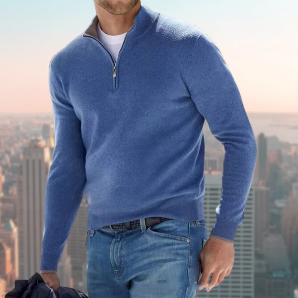 Topman | Heren sweatshirt met kwart rits
