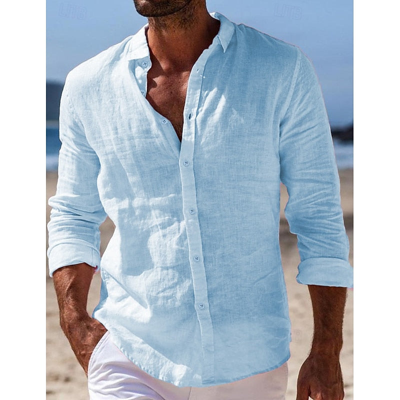 Kingston | Casual Heren Linnen Overhemd
