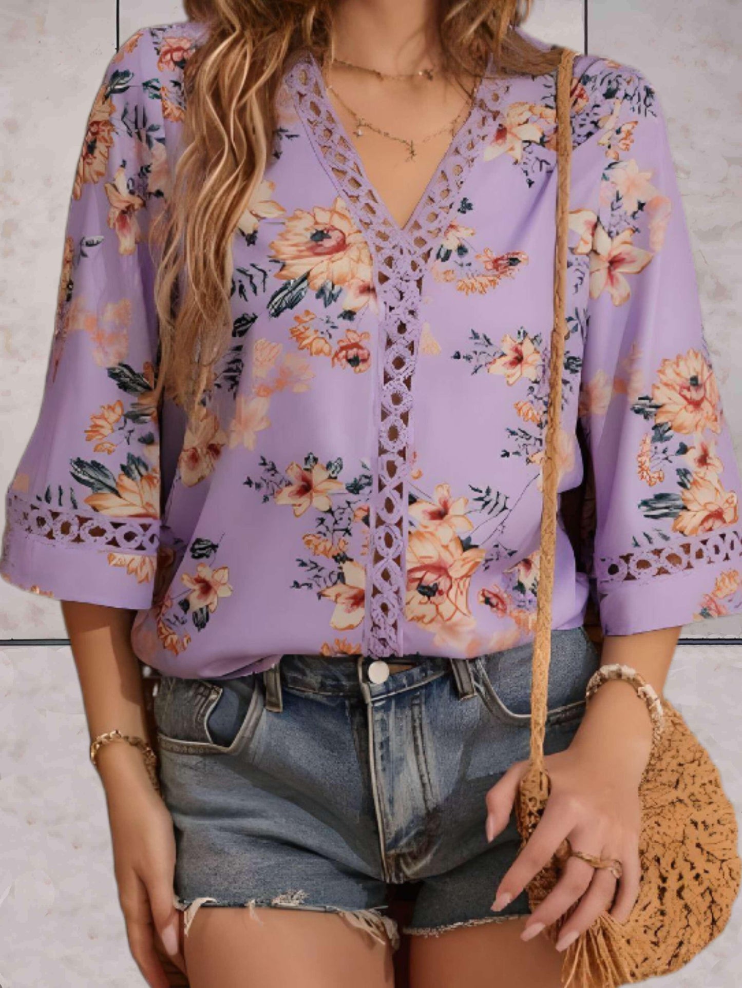 Kendra | Elegante Zomerse Bloemen Blouse