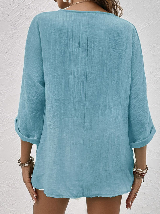 Sarah | Airy Linen Shirt with Buttons