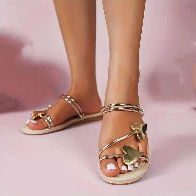 Sophie | Stijlvolle Sandalen met Hartdetail